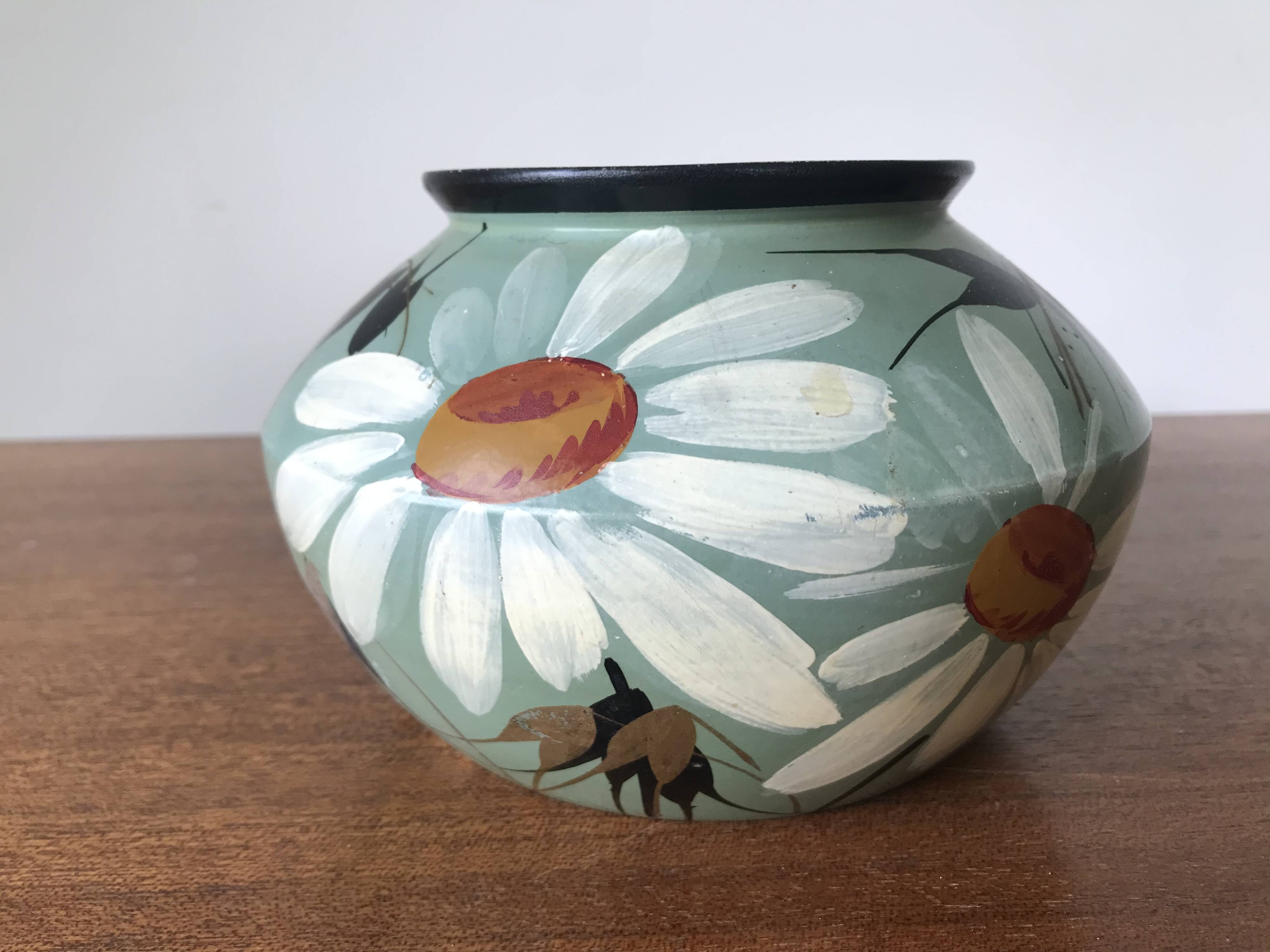 Ceramic vase by Louis Giraud, Vallauris, circa 1940.