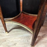 Louis XVI pedestal table in marquetry