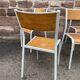 6 school chairs 70s industrial vintage school communities Mullca gaston cavaillon