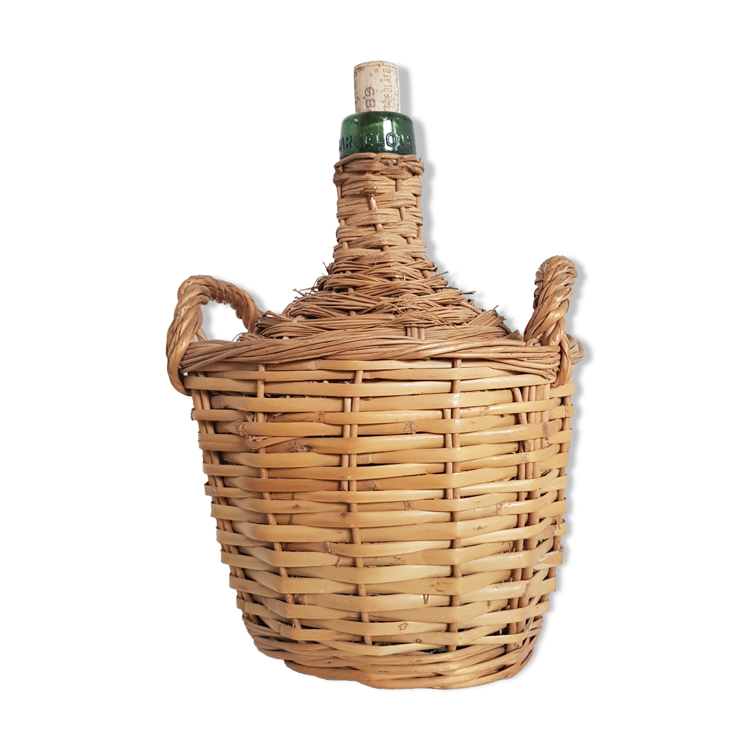 Demijohn wicker h28cm
