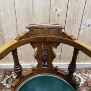 Fauteuil de bureau à en noyer Napoléon III