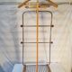 Vintage wood and metal night valet