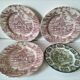 4 Lunéville & Ironstone plates – English Style decor