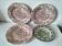 4 Lunéville & Ironstone plates – English Style decor