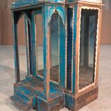 Old Art Deco teak display case