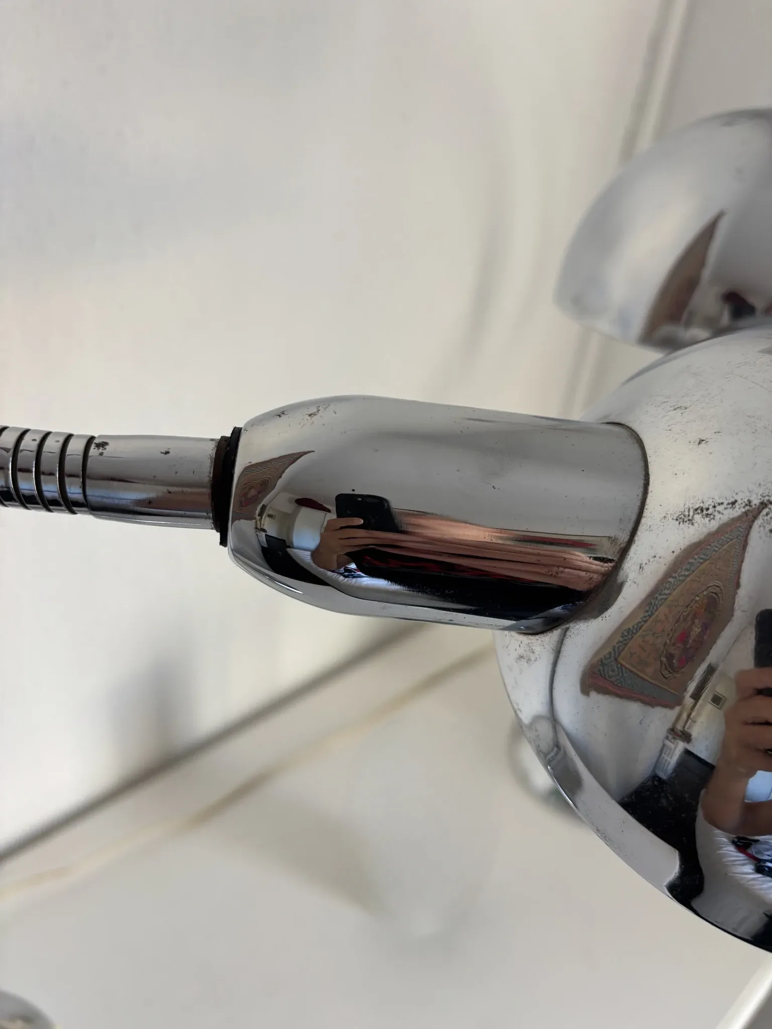 Pair of vintage 1940 Jumo 210 chrome desk lamps - 50 cm