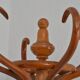 Bentwood parrot coat rack