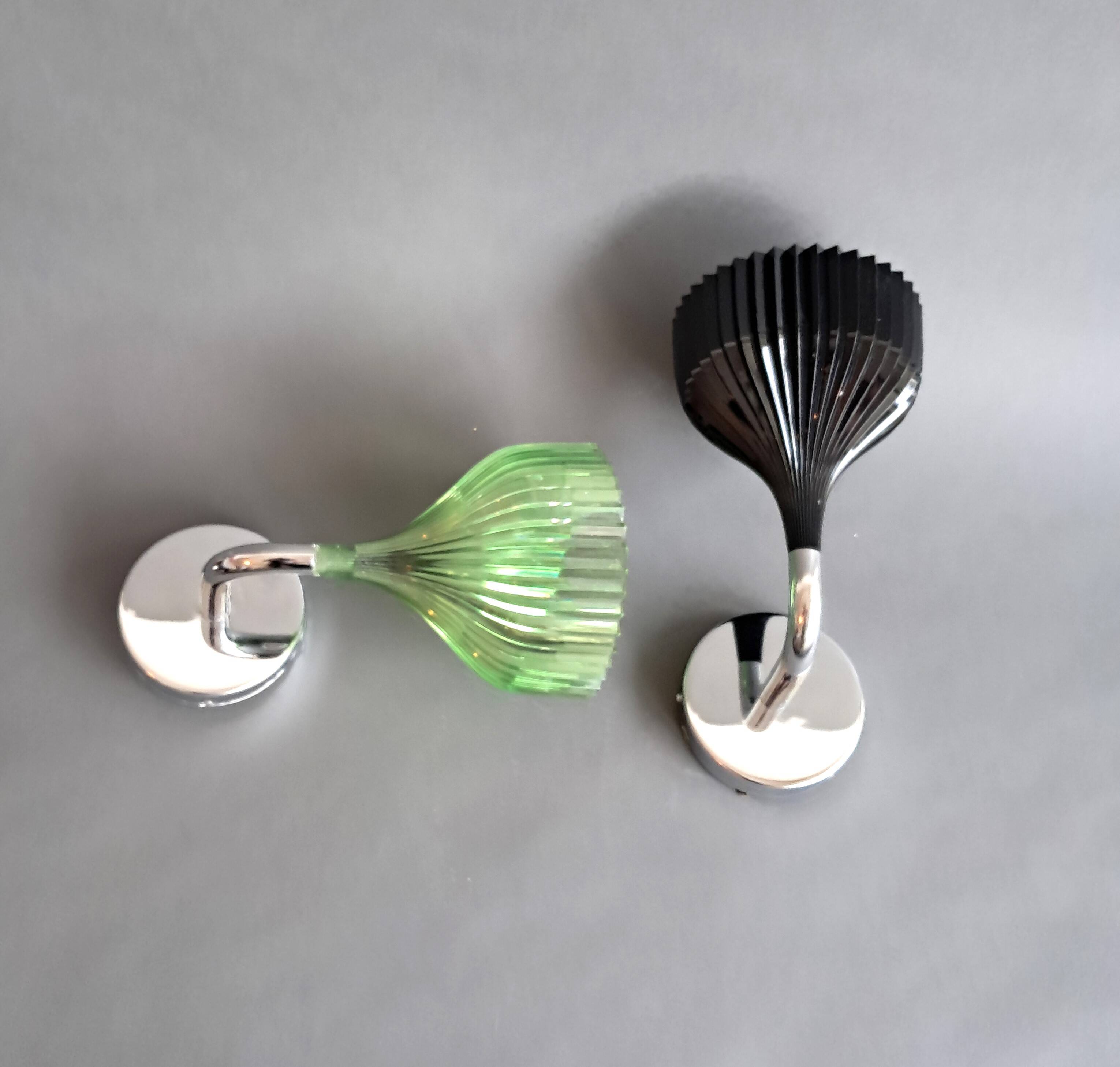 Paire d'appliques "E" par Ferruccio Laviani pour Kartell