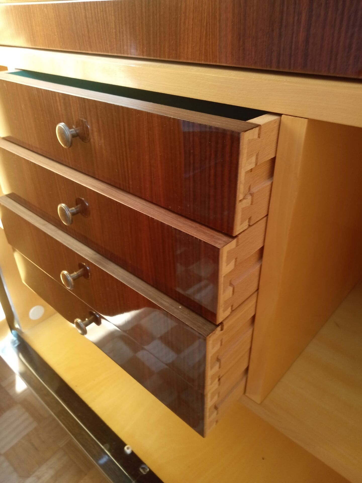 Vintage 4-door wardrobe