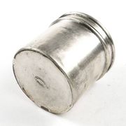 Eclectic pill box, silver-plated brass, Bronowski, Poland, 19th century