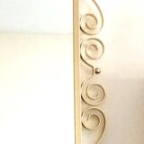 Miroir laiton doré 50s. Vintage. Hollywood Regency