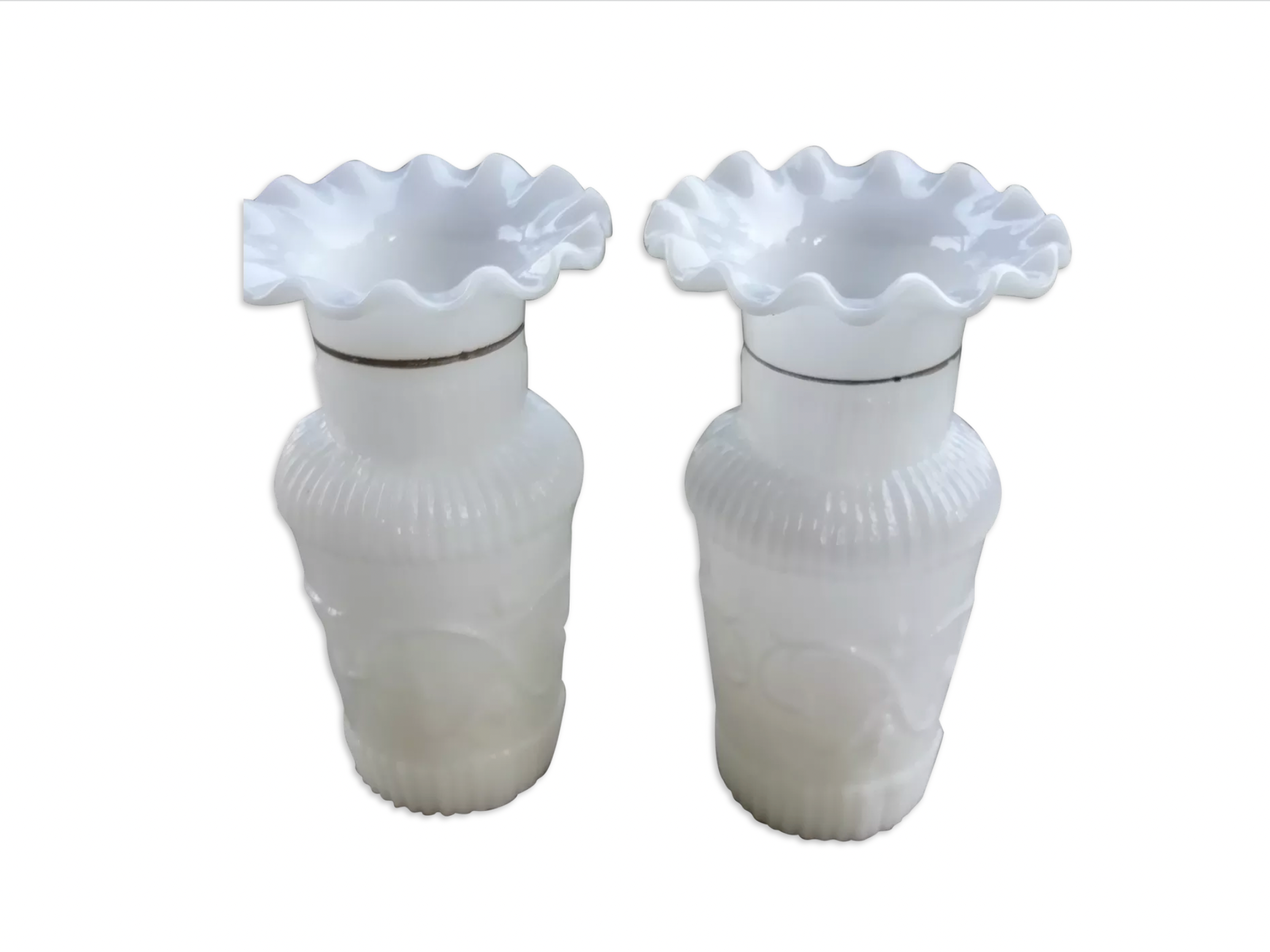 Pair of opaline vases