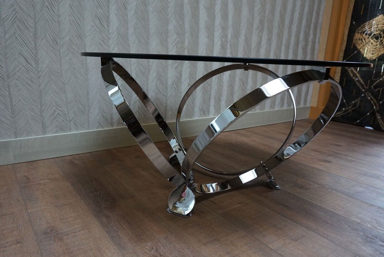 Mid-Century Space Age Round Coffee Table by Knut Hesterberg, 1960s