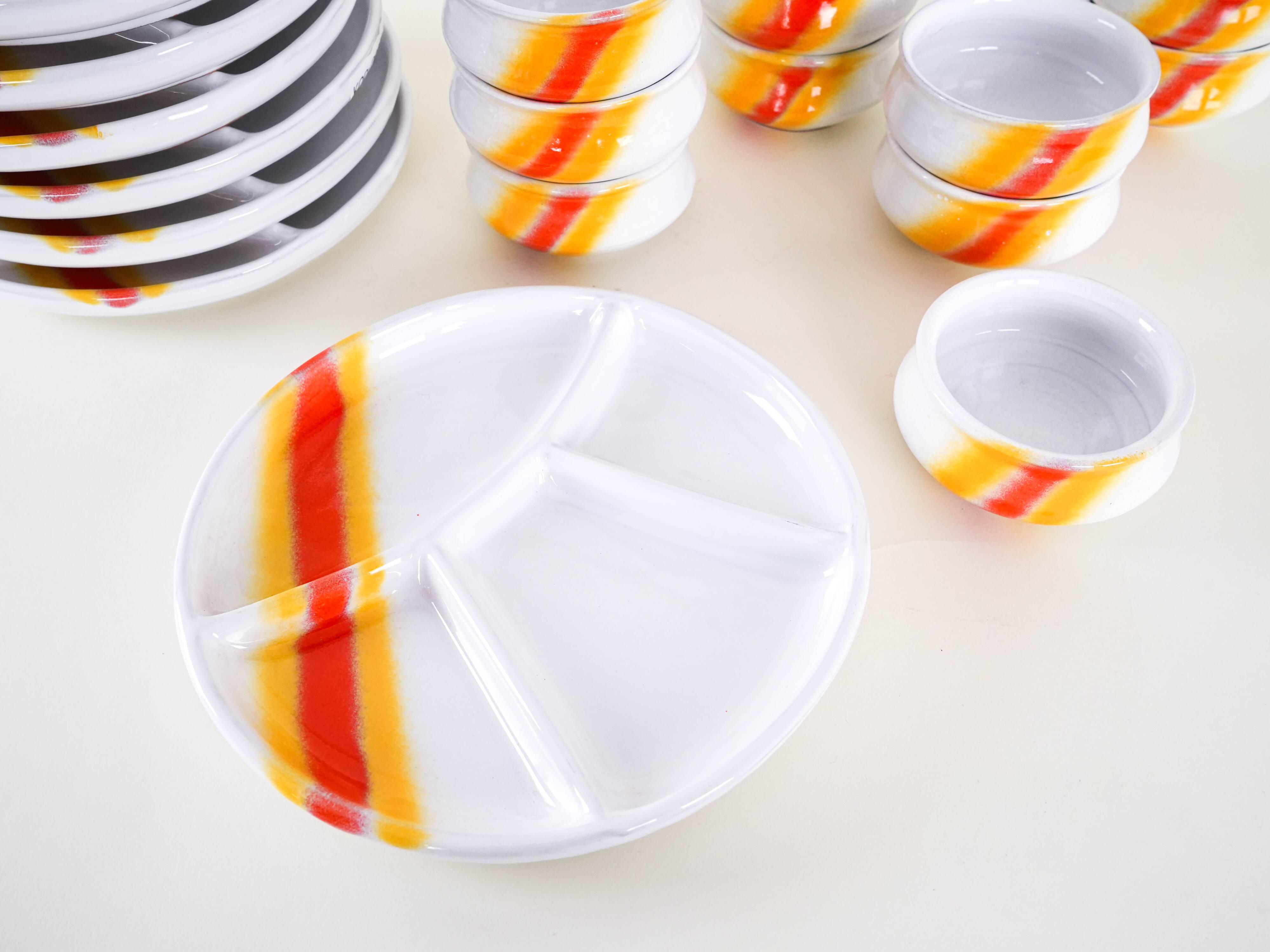 Serving set, Italian design, 1970s, made in Italy