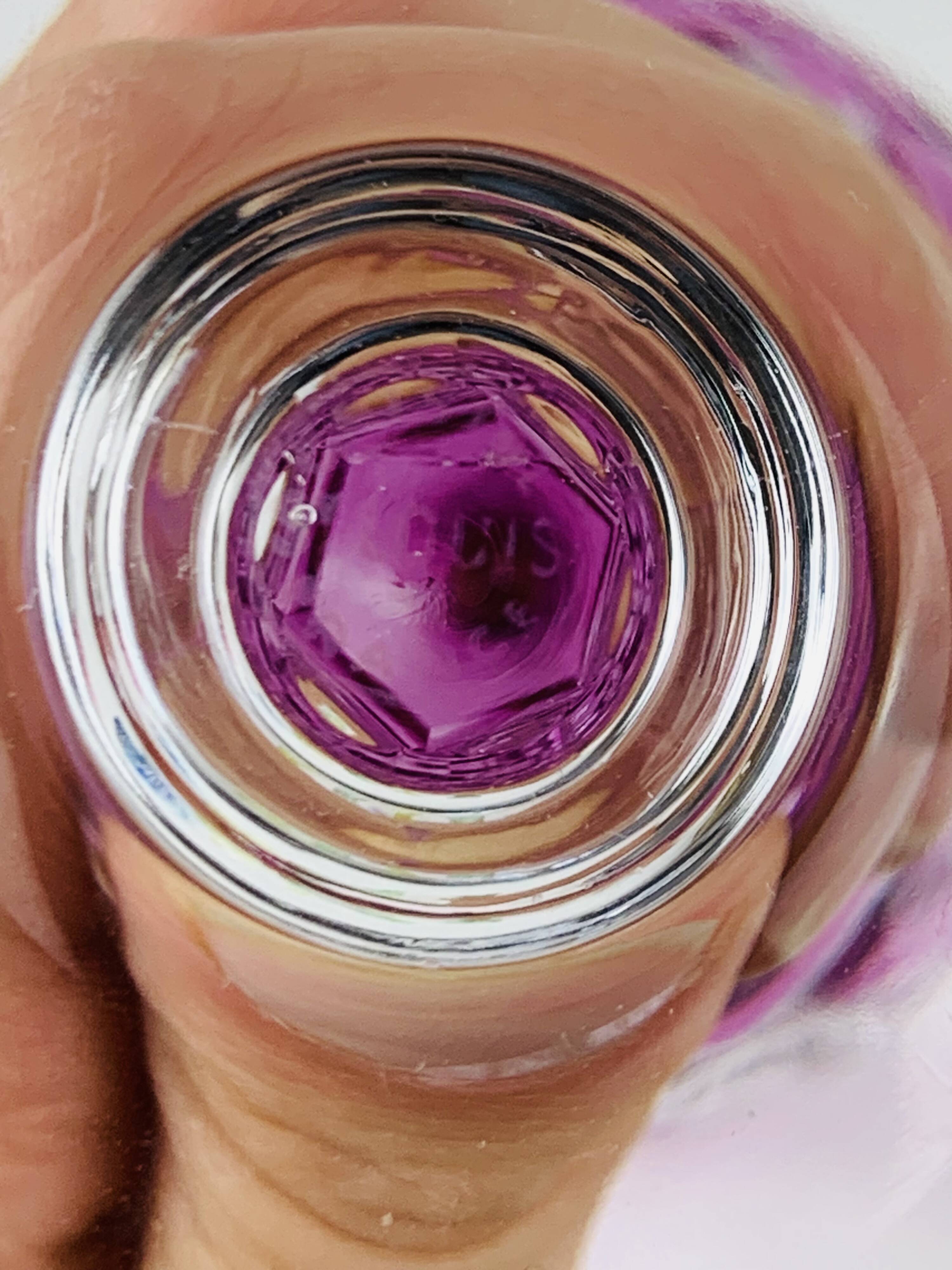 6 Roemer wine glasses, Saint-Louis crystal, Chantilly pattern