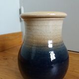Handcrafted stoneware vase signed Eric Pepin