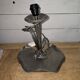 Lampe art déco en étain des années 1930