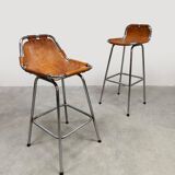 Tabourets de bar au design vintage 'Les Arcs' Charlotte Perriand