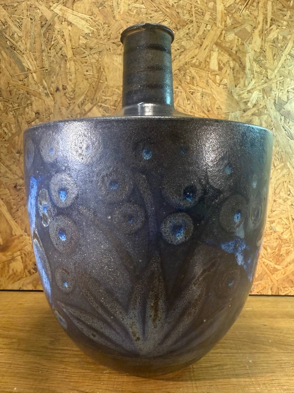 Vase en grès décoré Primavera & Marguerite Lehmann-Gustalla – Oiseau s