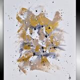 Abstract painting table