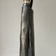 Vintage 60s metal brutalist lamp