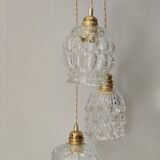 Suspension 3 transparent globes