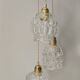 Suspension 3 transparent globes