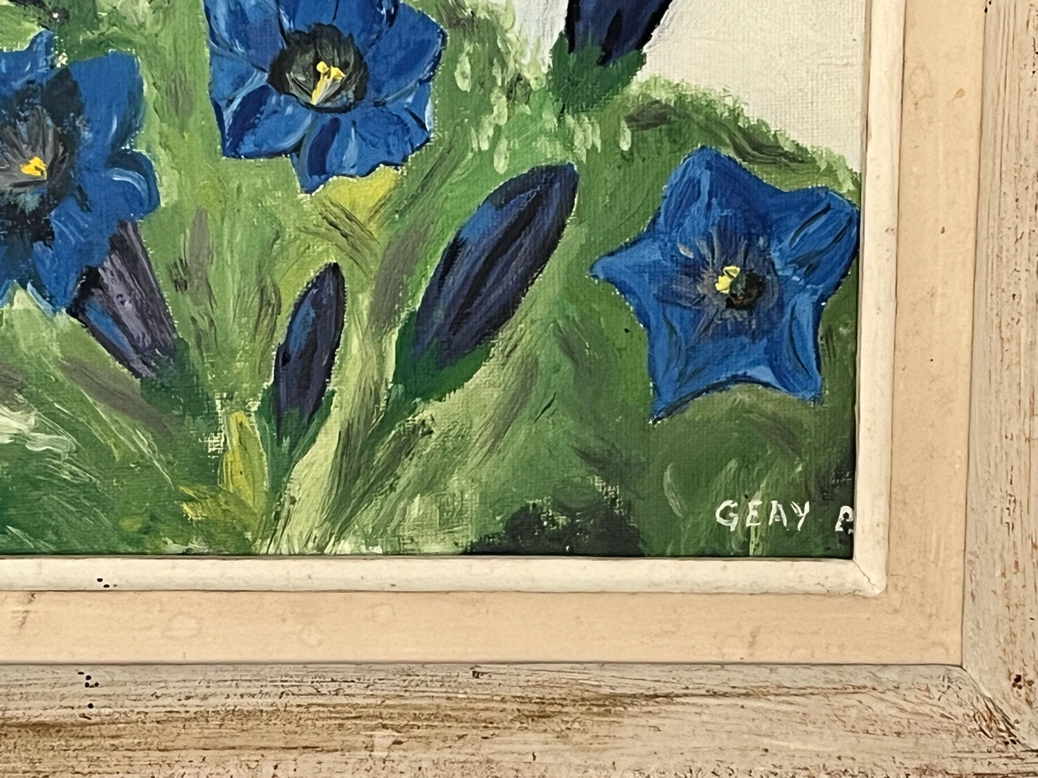 Oil on canvas signed