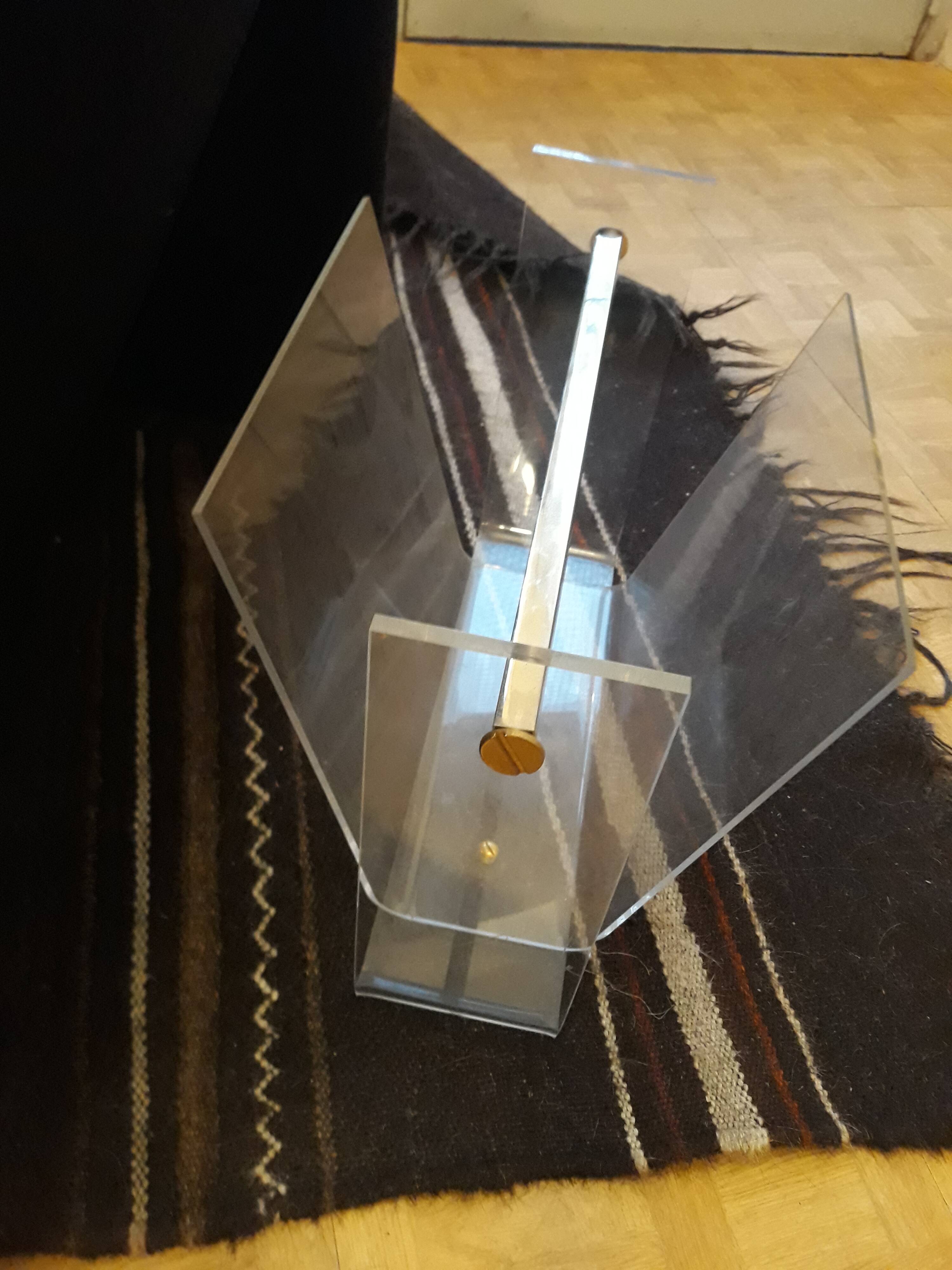 David Lange's Plexiglas Review Gate for Roche Bobois