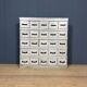 Old light grey workshop drawer cabinet with 25 drawers