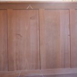 1930s three-door light oak wardrobe
