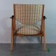 Danish Oak and Wool Chair, Mid-Century Scandinavian 1950s