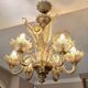 Murano glass chandelier, 6 arms, early 20th century