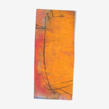 Painting - Contemporary Art - ... on an orange background