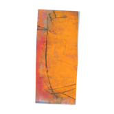 Painting - Contemporary Art - ... on an orange background