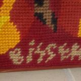 Jc bissery vintage tapestry 1960 signed and numbered