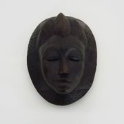 Wooden mask of the Baoulé ethnic group from Ivory Coast. African mask