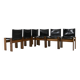 Set of 6 Monk Dining Chairs by Afra & Tobia Scarpa for Molten