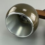 60s 70s lamp fixture wall sconce temde lighten teak space age design