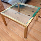 Table basse d'appoint en laiton
