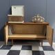 2-door wood sideboard or Record cabinet 1970s
