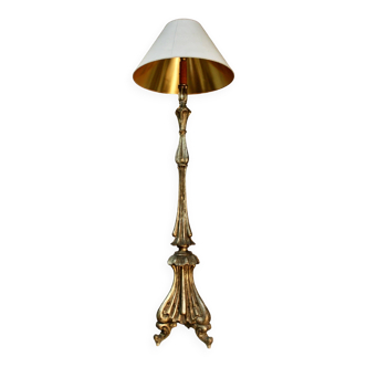 Lampadaire piètement bois