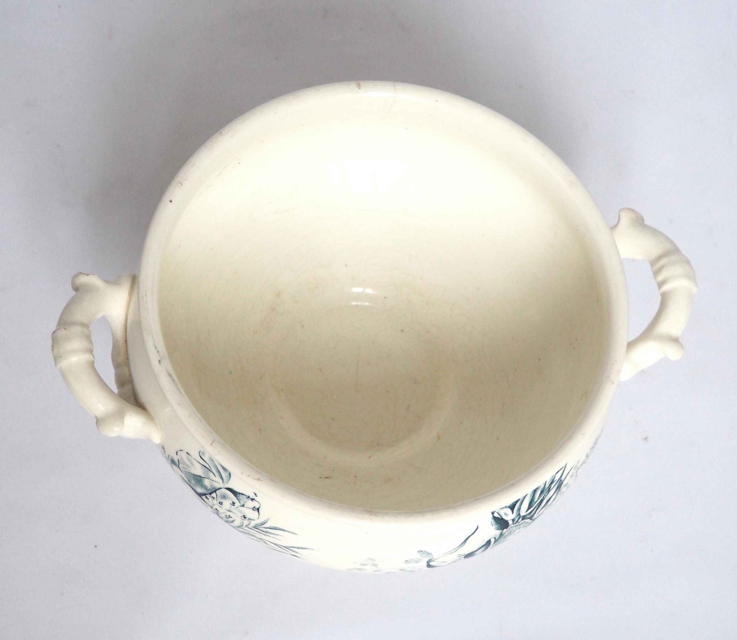 Dragonfly iron clay soup tureen