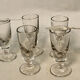 Set Of 5 Glasses with Old Absinthe And 2 Spoons with Absinthe