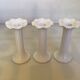 Trio of flower candle holders Fereiras Portugal