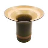 Vase corolle en grès vert olive des Sixties de Rosenthal Studio Linie