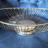 Silver-plated metal basket