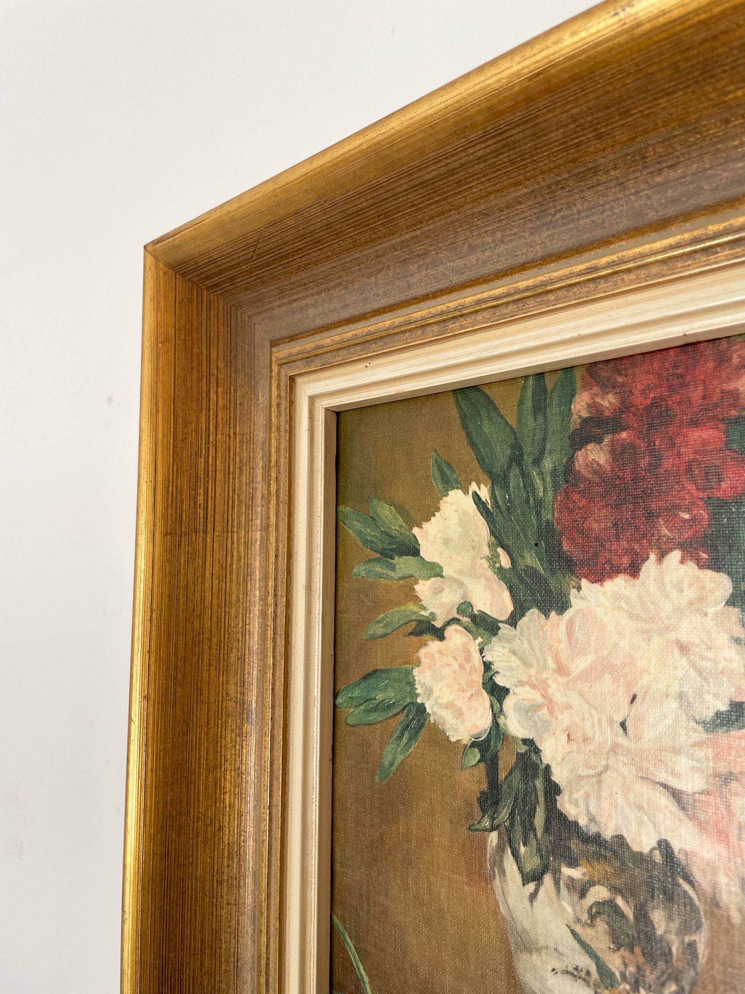 Canvas reproduction of "Vase of Peonies" by Manet - 1973