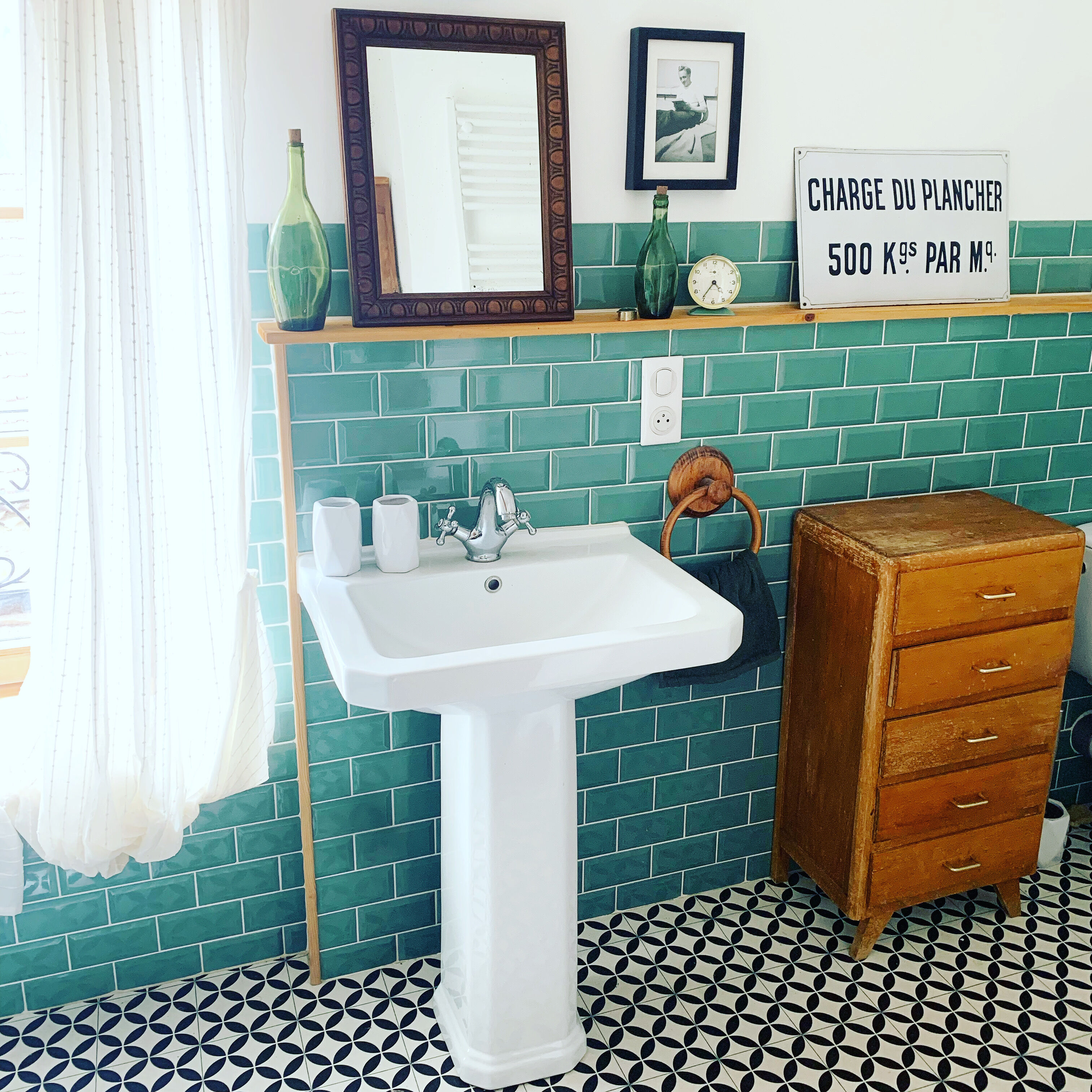 Vintage art deco mirror