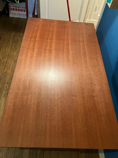 Vintage desk 60s wood and metal